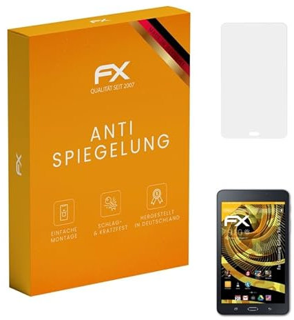 atFoliX Panzerfolie kompatibel mit Samsung Galaxy Tab A 7.0 Schutzfolie, entspiegelnde und stoßdämpfende FX Folie (2X)