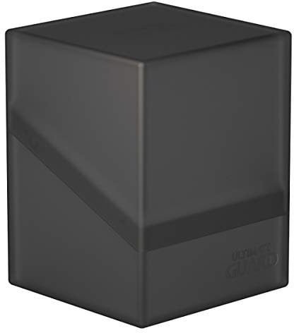 Ultimate Guard UGD010692 Boulder Deck Case 100+ Caja de tarjetas de tamaño estándar, monocolor, ónix