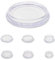 Furniture Cups. Carpet Protectors for Round Furniture Legs. Made in Germany (Clear, 30mm Inside Diameter - Please See Second Image Before Ordering This Size, Pack of 4)