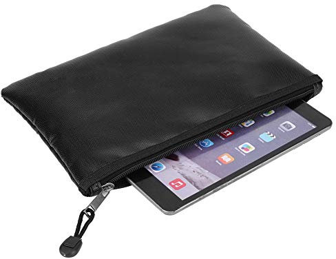 DeWin Pochette Ignifuge,Sac de Rangement Ignifuge Imperméable et Ignifuge Sac A4 Document Ignifuge Sac Ignifuge A4 en Fibre de Verre pour Passeport, Billets, Chèques, Certificats(Size : 29 * 20)