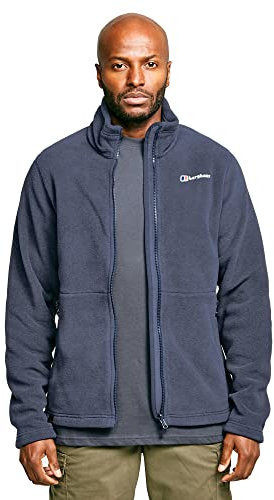 Berghaus Men’s Torus Fleece with Polartec Classic Microfleece, Full Zip & 2 Pockets, Soft, Warm, Lightweight & Durable Jacket (UK, Alpha, M, Regular, Regular, Blue)