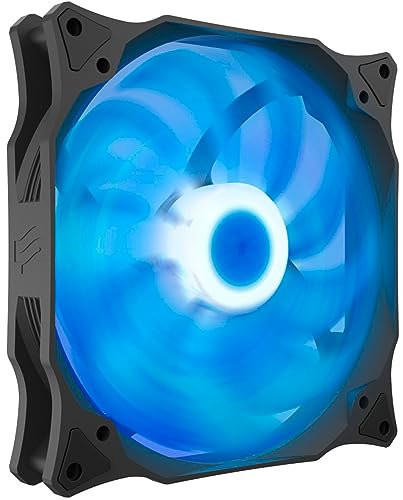 SilentiumPC Stella SPC236 HP PWM - Ventilador para caja (140 mm, RGB, 800-1800 rpm, 12 V, 4 pines, PWM + LED de 4 pines)