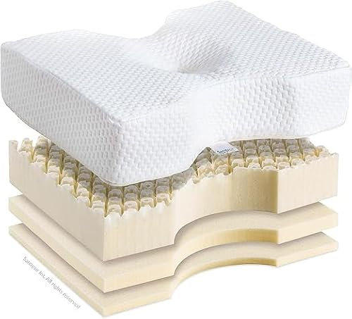 Sanapur Original Kissen 4.0 - Variante Clima - Orthopädisches Seitenschläferkissen Made in Germany mit Talalay Latex/Soft Schaum