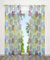 BAILEY JO Gardinen mit Kreis-Motiven Druck Design Gardinenschals Vorhang Transparent Voile Vorhänge 1Stück (BxH 140x145cm, Bunt mit Ösen)