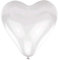 Amscan 9908418 - Ballon-Set Love, 10 Luftballons aus Latex, Größe 40,6 cm / 16, weiße Herzen, für Hochzeit, Valentinstag, Heiratsantrag, Dekoration