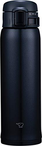 ZOJIRUSHI SM-SR48-BC Thermobecher 480 ml – Isolierflasche für Kaffee & Tee, auslaufsicher, kompakt, ideal für Büro, Auto & unterwegs, Schwarz Glitzer
