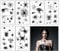 DOKEI Spinnen Temporäre Tattoos, 100stk Halloween Schminke Tattoo Schwarz Spinne Tattoo Karneval Spinnennetze Gesicht Tattoos Aufkleber für Masquerade Punk Party Makeup Gruselparty