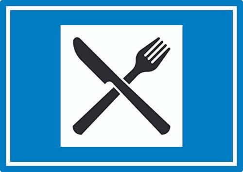 Autobahngasthaus Symbol Aufkleber A5 (148x210mm)