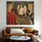 Faust and Mephisto Playing Chess Wall Art Canvas Paintings Reproduktions Famous Canvas Art Prints for Home Wall Decor 50x60cm frameless