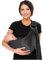 CUBY Breathable Carrier Adjustable Ring Mesh Fabric Water Sling for Newborn Baby Ideal for Summers/Beachhe (Dark Grey)