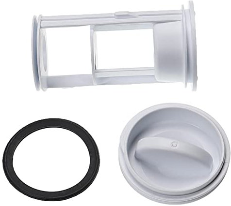 vhbw Flusensieb kompatibel mit AEG/Electrolux Lavamat LVMT3085 914281071-01, 914281107-00 Waschmaschine