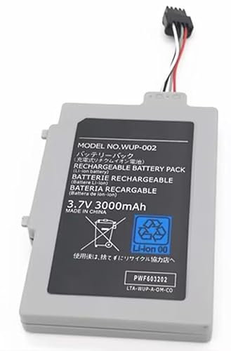 XPANBATT WUP-012 WUP-010 Generic Ersatz Akku Kompatibel mit Wii U Wii U Gamepad WUP-002 3.7V 3600mAh