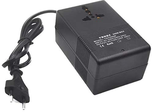 VERAWE Transformador Convertidor de Voltaje de 200W Reductor 220V 110V AC Reductor Convertidor de Voltaje de Viaje Convertidor Enchufe de la UE