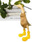 fanelod -Entenstatue mit Gummistiefeln,Gefleckte Stiefel-Enten-Skulptur - Niedliche Enten-Holzdekoration für Hof, Rasen, Partydekoration