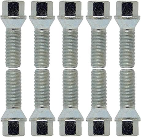 TRACER 10 bulloni per ruota, conici, in argento, M14 x 1,5, 40 mm