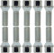 TRACER Lot de 10 boulons de roue coniques argentés M14 x 1,5 40 mm