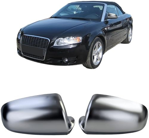 Spiegelkappen Silber Matt zum Austausch für Audi A3 8P A4 8E A6 4F bis 2008