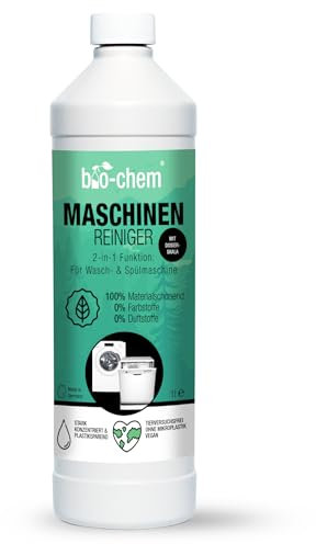 Bio-Chem - Nettoyant lave linge et lave vaisselle 1L - Nettoyant intensif liquide lave-vaisselle, lave-linge, machine à laver - Nettoyant lave vaisselle - Nettoyant machine à laver