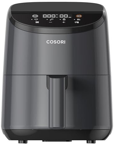 COSORI Lite Mini friggitrice ad aria calda da 2,0 litri, grigio scuro
