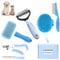 Lanswood 6 Pack Dog Grooming Kit Dog Brush-Slicker Brushes, Double Sided Shedding Brush, Nail Clipper with Nail File, Flea Comb for Dogs, Bath Brushes for Dog & Cat