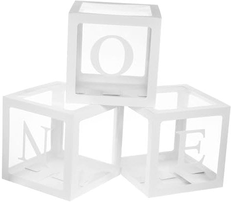 COSMEVIVI 1satz Ballonboxen Zur Dekoration Für Geburtstagsfeiern Teiliges Mit Weißen Boxen Und Buchstaben Ohne Ballons Für Kreative Babyparty-dekoration