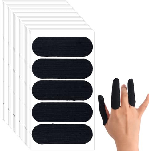 Gosknor 120stk Bowling-Fingerband, Atmungsaktiv Bowling-Daumenband Elastisch Schützendes Finger-Einlageband Unverzichtbares Zubehör für Bowler Männer Frauen Trainingsunterstützung (Schwarz)
