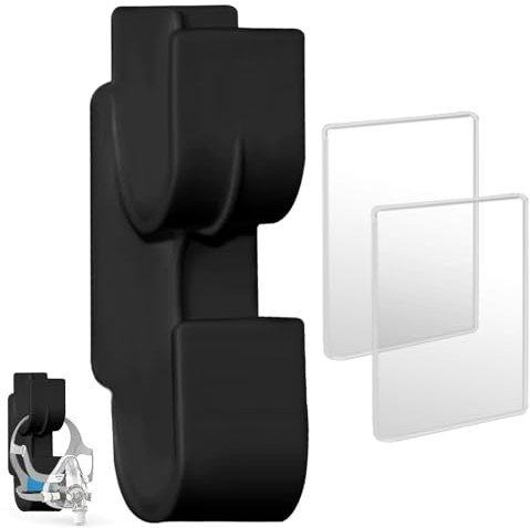 YIZWINS CPAP-Röhrenhalter, Aufsteckbarer Cpap Mask Stand und CPAP-Röhrenhalter, Cpap Schlauchhalter Bett zur Vermeidung von CPAP-Röhrenverhedderungen, Selbstklebende kleine Haken, Küche, Badezimmer