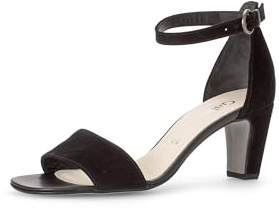 Gabor Damen Riemchensandalen, Frauen Sandalen,offene Schuhe,Strandschuhe,Sandaletten,Sommersandalen,Absatz,Sommerschuhe,schwarz,38 EU / 5 UK