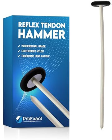 Premium Nylon Patella Hammer with Rubber Head – Durable, Lightweight Reflex Testing Tool for Adults & Kids, Ideal for Neurological Exams, Doctors, Nurses, Students, and Personal Use