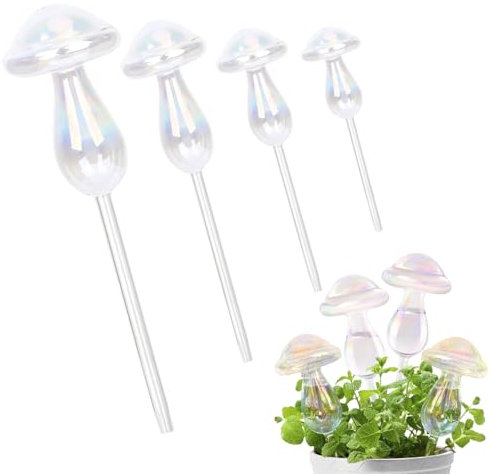 Xiujuers Boules d'Irrigation pour Plantes, 4 Pièces Globe D'arrosage, Arrosage Automatique Plante Vacances, Arrosage Plante Interieur, Automatique Boule D'irrigation, pour Plantes Balcon