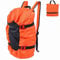 Rock Climbing Rope Kit Bag, Arbor Rope Storage Bag Folding Mountaineering Shoulder Strap Backpack for Outdoor Camping Hiking (Orange)