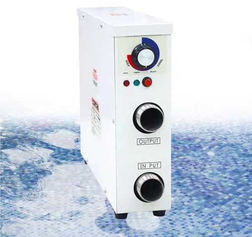 GAOXIAO Riscaldatore per Piscina, Termostato Elettrico per L'acqua con Controllo della Temperatura, Riscaldamento Autonomo per Vasca Idromassaggio Piscina Pompa di Calore 220V 9KW