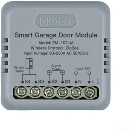 Garagentoröffner kompatibel für Smart Switch mit ZigBee für Tuya für Smart For Home, für Alexa und für Home Plattform mit Fernbedienung und Sicherheitsbenachrichtigungen