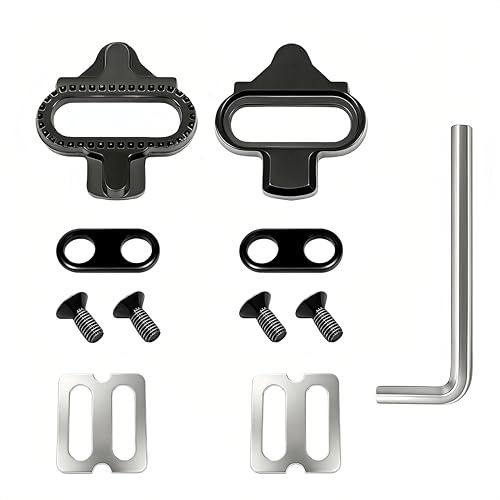 Calas SPD para bicicleta – Calas de 2 tornillos compatibles con Shimano SPD SH51 Calas para pedales SPD Calas para MTB Calas para ciclismo indoor Calas