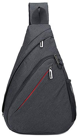 Neuleben Wasserfest Damen Herren für Outdoor Sport Fahrrad Reise Schulterrucksack Sling Rucksack Umhängetasche Daypack Fahrradrucksäcke (Schwarz)
