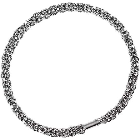 Ernstes Design Edvita Königskette K105 9 mm Edelstahl Verschlusshülse Halskette