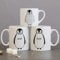 Personalised Adult and Child Family Mug Set - Hot Chocolate, Baby Chino Mug Set, Perfect for Christmas Eve Gift, Mother’s Day or Father’s Day (Penguin Family)