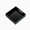 KEVLANG Schwarzes stabiles Acryl-Tablett mit Griffen, 20,3 x 20,3 cm, Arbeitsplatten-Organizer für Küche, Bad, Büro, Aufbewahrungsbox für Kosmetik, Schmuck, Toilettenartikel, Spielzeug, Gadgets