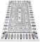 rugsx Teppich Fun Teepee Kinderteppich für Babyzimmer, Spielteppiche, Kinderzimmer, Moderne, indisch, Rahmen Creme 140x190 cm