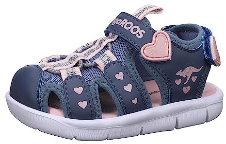 KangaROOS Unisex Kinder K-mini Sandale, Grisaille Frost Pink, 29 EU
