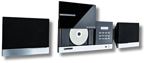 Universum MS 400 | Design Vertikal Stereoanlage | HiFi CD MP3 Bluetooth DAB+ AUX USB SD | Wandmontage