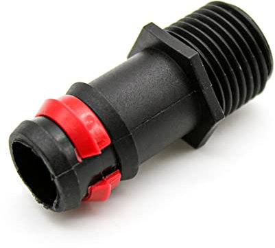 DOJA Barcelona | Union de Seguridad Rosca Macho | 16mm | 1/2 | Pack 25 | Adaptador Grifo Rosca Macho | Union para Manguera de Jardin | Jardinería, Adaptador para Manguera de Riego, Conexión Goteo