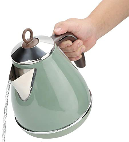Bouilloire électrique vintage style vintage chaudière à eau théière en acier inoxydable Théière électrique pour hôtel restaurant maison prise européenne 220V - 240V 1.7L