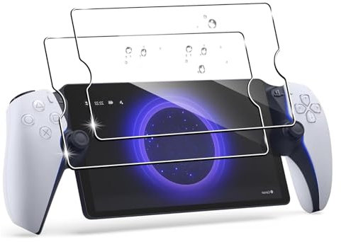 AriKroii 2 Pezzi Vetro Temperato Compatibile con PlayStation Portal Remote Player 8 Pollici, 9H Durezza, Anti-Impronte, Facile da Installare HD Protezione Schermo per PlayStation Portal PS5