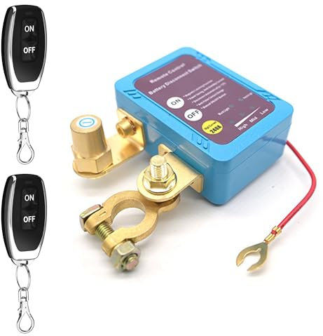 12V 240A Batterie Trennschalter, Drahtloser Ferngesteuerter Auto Trennschalter, Automatischer Ausschalter, Auto Trennrelais für Auto Wohnmobil RV ATV LKW Boot (A)