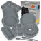 Aschef Juego de moldes de silicona antiadherente para hornear, bandeja para horno, sin BPA, resistente al calor