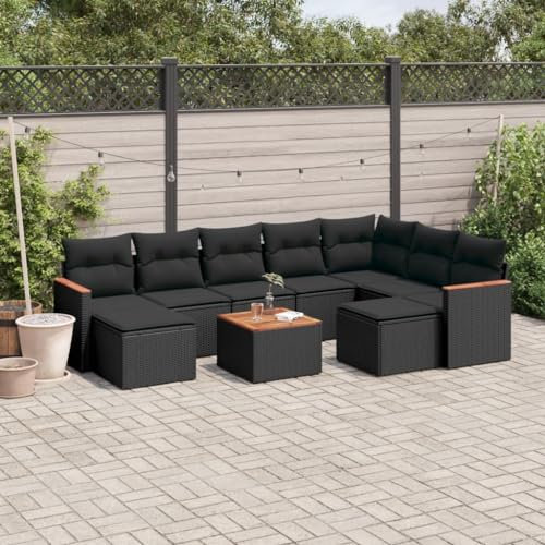 Festnight Loungemöbel Set mit Stauraum Gartenlounge XXL Groß Garten Lounge Rattan Sofa Outdoor Polyrattan Gartensofa Terrasse Terrassenmöbel Gartenmöbel Ecklounge Couch Sitzgarnitur