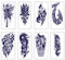TADOTATZ SET – 8 große, semi-permanente Jagua Tattoos (23 x 11 cm) für Männer + Handbuch und Bedeutung. Einfache Anwendung Langlebig, widerstandsfähig und realistisch – hält bis zu 14 Tage