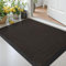 DEXI Fußmatte außen 60 x 90 cm, extrem rutschfeste Schmutzfangmatte, langlebig Fußabtreter außenbereich, robust Fussmatte Aussen wasserdichte Türmatte für die Haustür, Braun