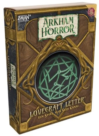 Z-Man Games, Arkham Horror: Lovecraft Letter, Kennerspiel, Kartenspiel, 2-6 Spieler, ab 14+ Jahren, 30-45 Minuten, Deutsch